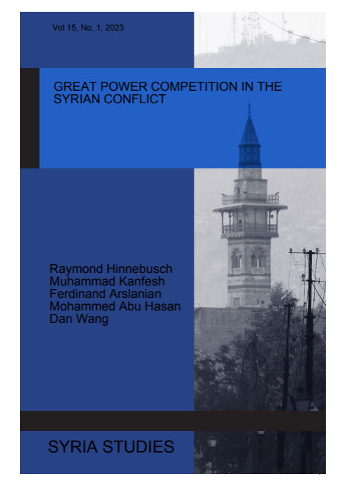 Cover image: 'Great power competition in the Syrian conflict'.
